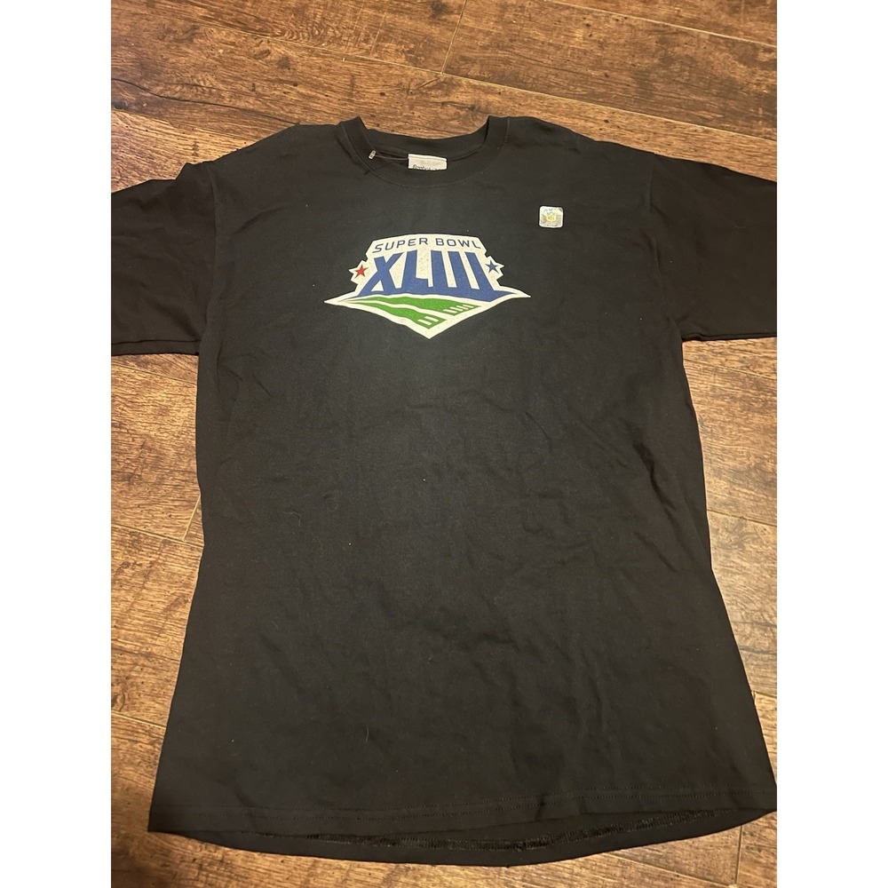 New Super Bowl LVIII Larry Fitzgerald Shirt Black #11 Size Medium Reebok‎
